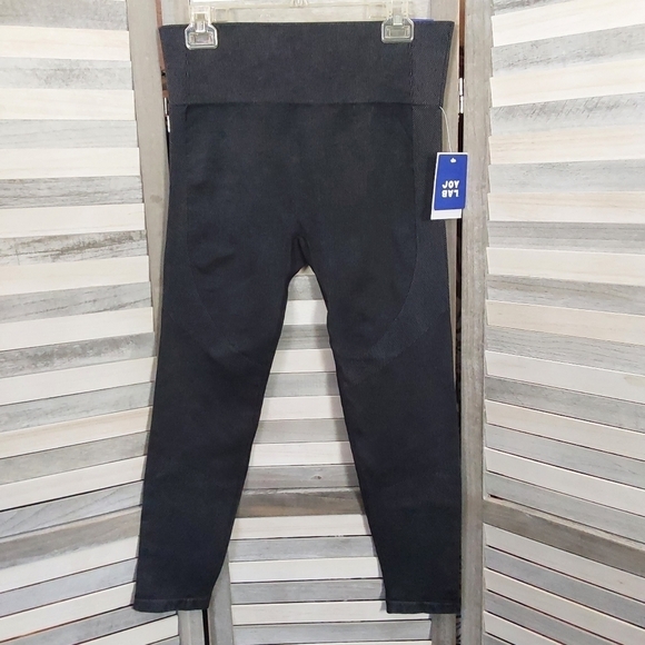 Women's High-Rise Ribbed Seamless 7/8 Leggings | JoyLab™ | X Small - Picture 1 of 15
